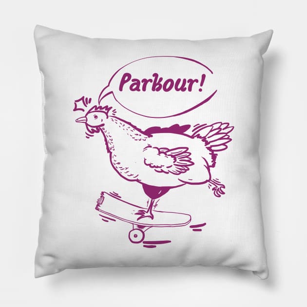 Parkour! Pillow by Tomás Arias