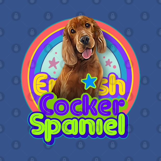 English Cocker Spaniel dog gift by Puppy & cute