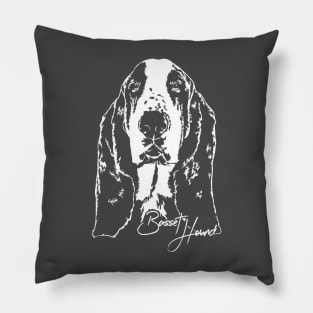 Basset Hound lover dog portrait Pillow