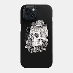 Sugar skull day of the dead. Phone Case