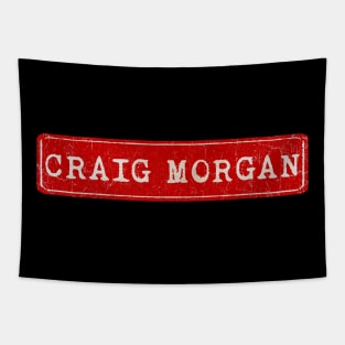 vintage retro plate Craig Morgan Tapestry