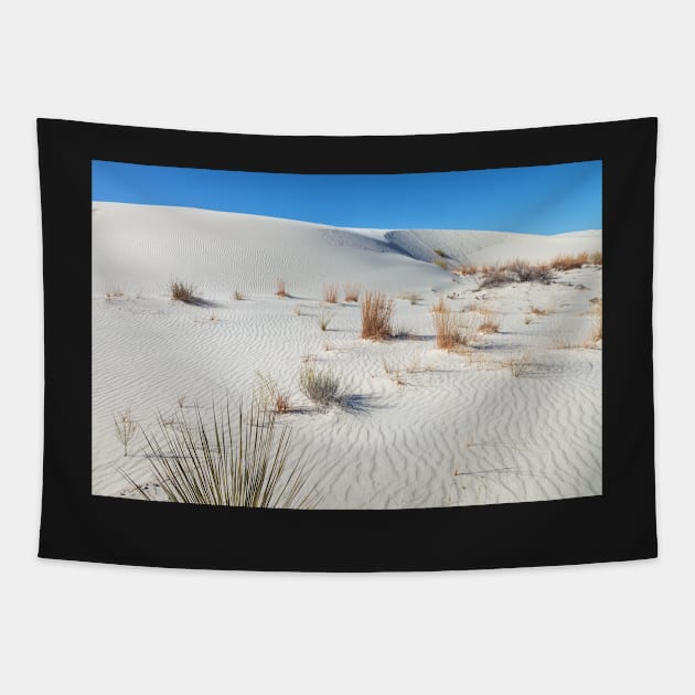 White Sand Dunes Tapestry by jvnimages