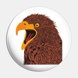 Angry Eagle Pin