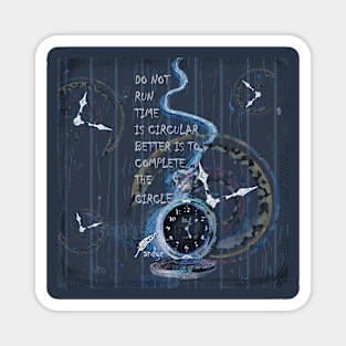 CIRCULAR TIME NIGHT BLUE Magnet