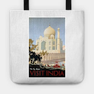 VISIT INDIA The Taj Mahal Tours and Cruises Vintage Holidays Travel Tote