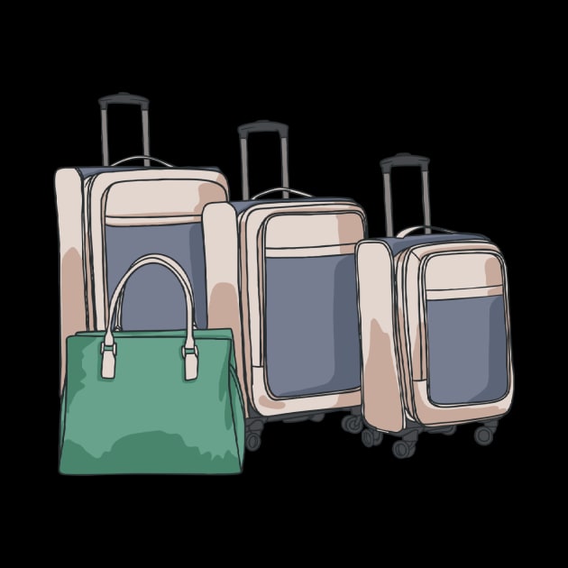 Luggage Suitcase Baggage Holiday Travel by fromherotozero