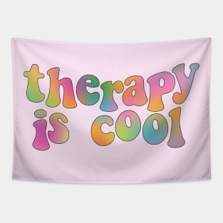 Therapy is Cool Brights Tapestry