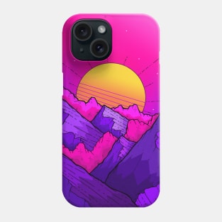 Pink Sky Mountains Phone Case