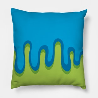 The Sludge - Blue & Green Pillow