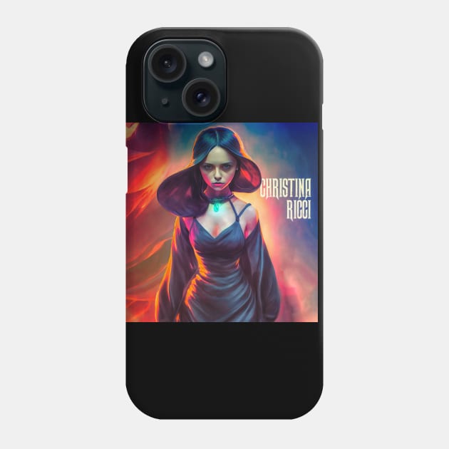 Christina Ricci Phone Case by Cesar Giovani Imagery