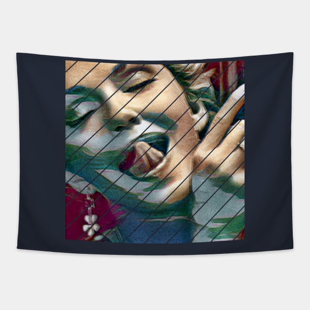 Carefree Tongue Earing Tapestry by PersianFMts