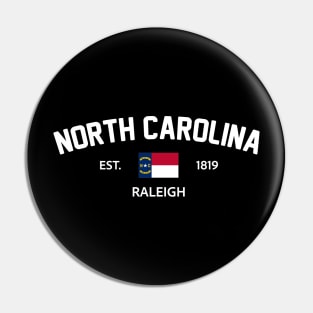 North Carolina Collegiate Preppy Pin