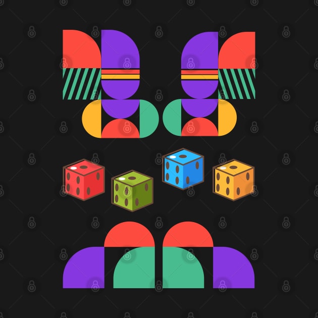 Colorful Dice Delight by Syntax Wear