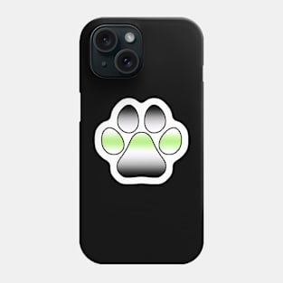 Agender Pride Paw Phone Case