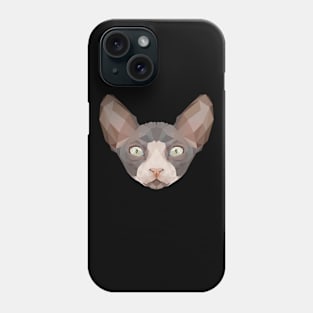 Sphynx Cat Low Poly Art Phone Case