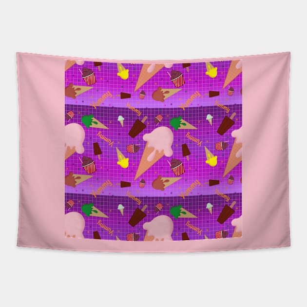 ICE CREAM LOVERS PATTERN Tapestry by CenricoSuchel