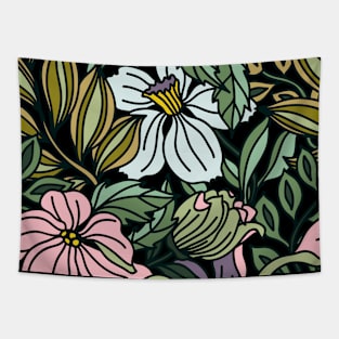 VINTAGE FLORAL Tapestry