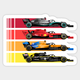 Formula 1 Stickers Teepublic