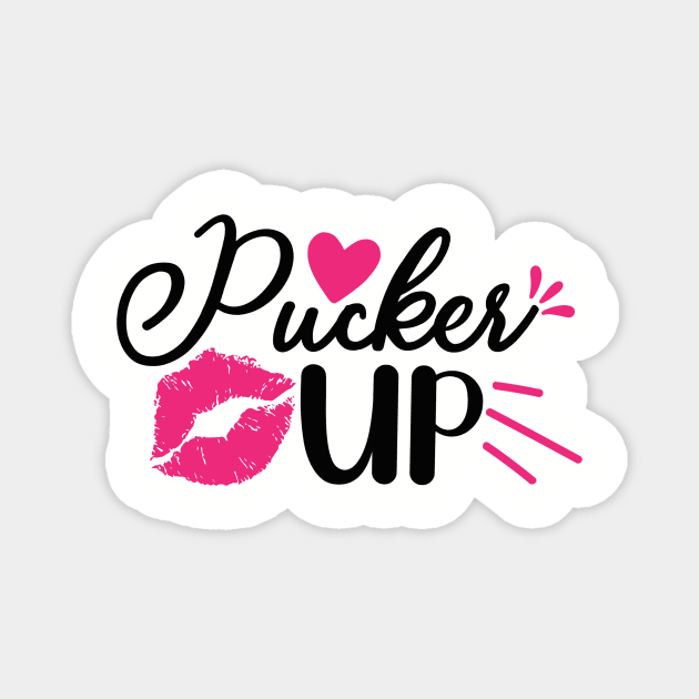 Pucker Up Magnet by VijackStudio