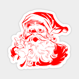 Santa Christmas Apparel Magnet