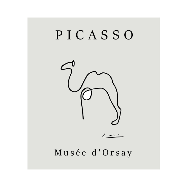 Pablo Picasso abstract camel, contemporary design by GraphicO