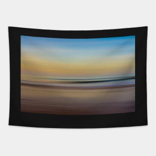 Panning at the beach Tapestry