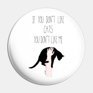 If you don't like CATS you don't like me Pin