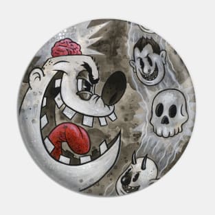 Crazy Face Pin