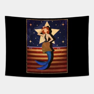 Veteran's Day Mermaid Tapestry