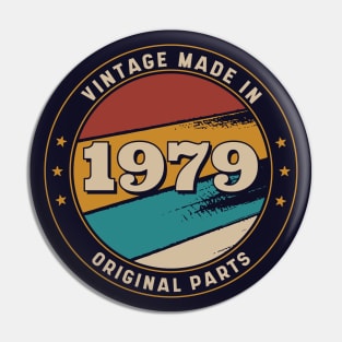 Vintage, Made in 1979 Retro Badge Pin