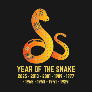 Year of The Snake Chinese Zodiac Sign T-Shirt