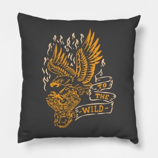 To the wild v twin Pillow