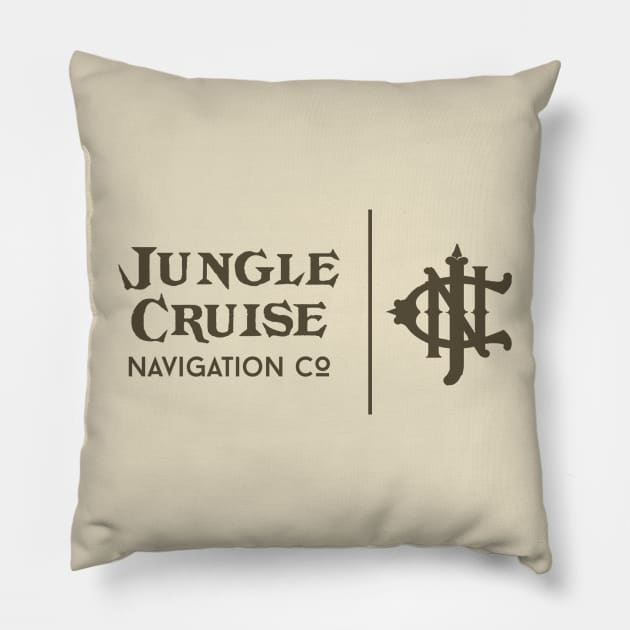 Jungle Cruise - Brown Pillow by MadAboutDisney1