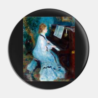 Woman at the Piano by Auguste Renoir Pin