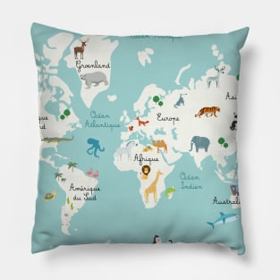 World's map Pillow