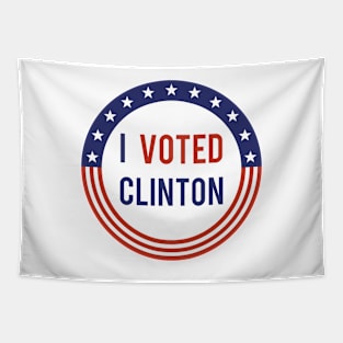 I Voted Clinton Tapestry