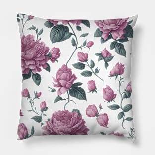 Purple Floral pattern Pillow