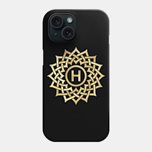 Monogram with celtic knots Phone Case