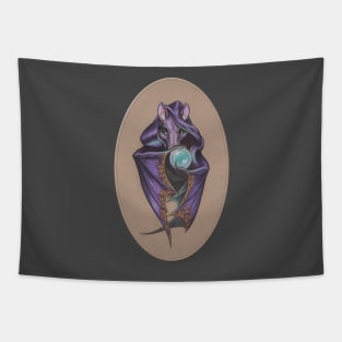 Wizard Bat (with Crystal Ball) Tapestry