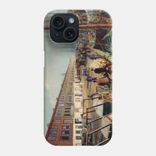 1905 Early Morning, North End Wharf, Boston Phone Case