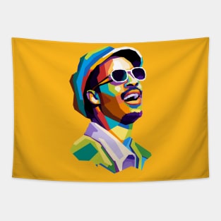 Stevie Wonder Wpap Pop Art Tapestry