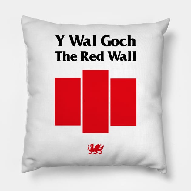 Wales football — Y Wal Goch / The Red Wall Pillow by Wales Football Store