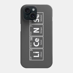 License (Li-Ce-N-Se) Periodic Elements Spelling Phone Case