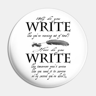 Why Do You Write? Pin