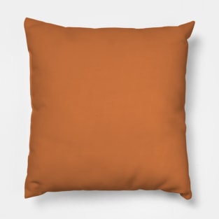 Pumpkin Pie Solid Orange Pillow