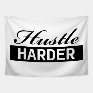 Hustle Harder (black) Tapestry