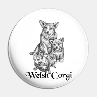 Lovable Welsh Corgi's Pin