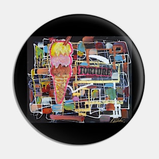 Pop-art Abstract Icecream Tourture 198 Pin