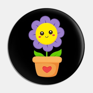 Potted Flower for Kids Pin