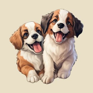 Puppy Pals: St. Bernard Duo T-Shirt